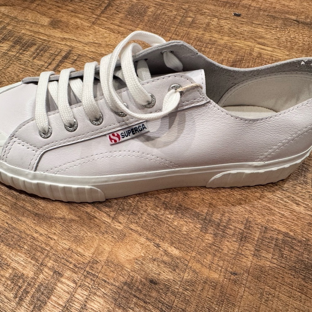 Superga White Low-Top Sneakers